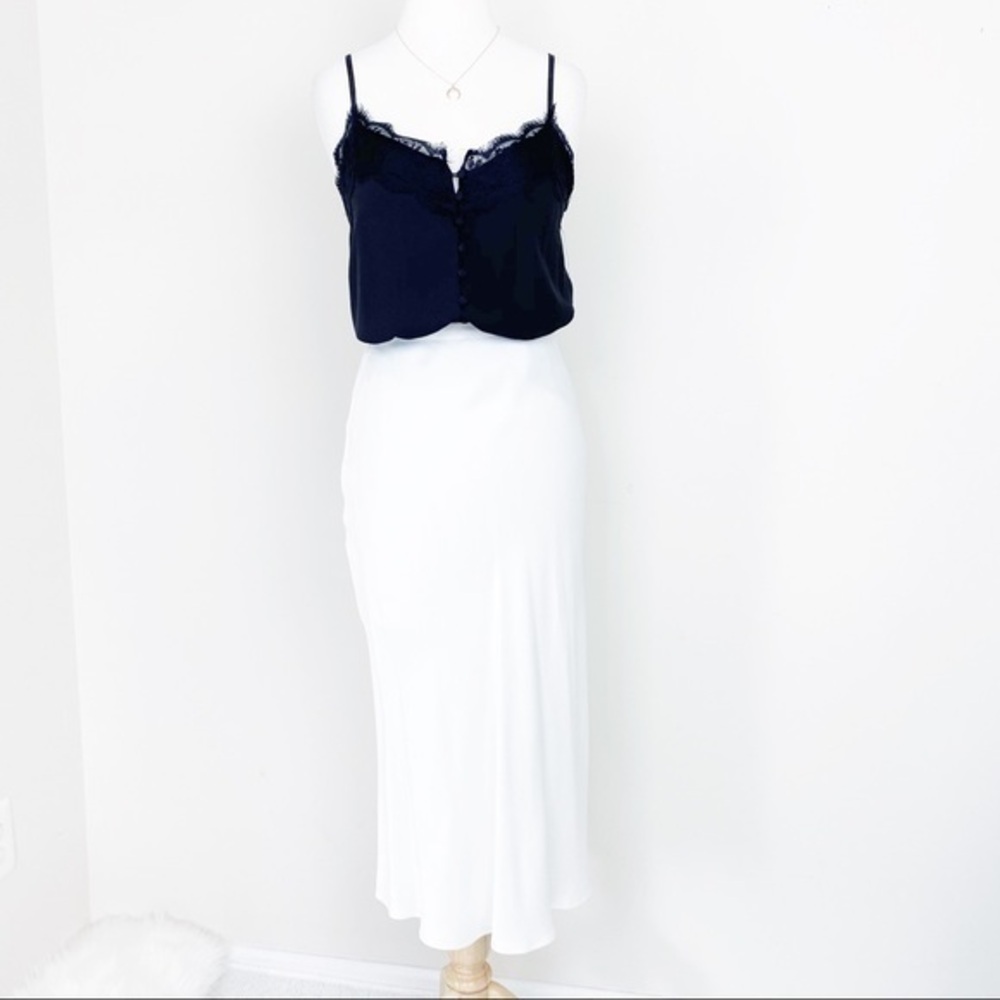 NWT Zara white slip skirt